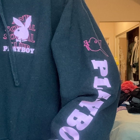 Anti Social Social Club Playboy Hoodie Jacket - Picture 8 of 8
